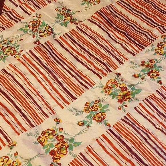 Vintage Pink Floral Square Scarf - Picture 2 of 5